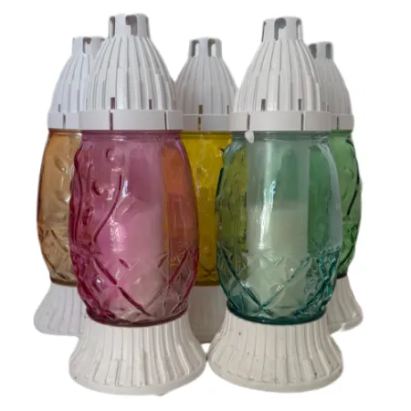 928-znicze jajka małe kolorowe 5 sztuk